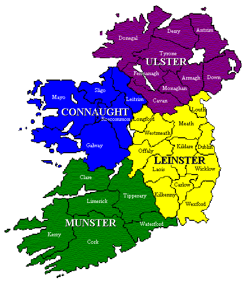 Map of Ireland